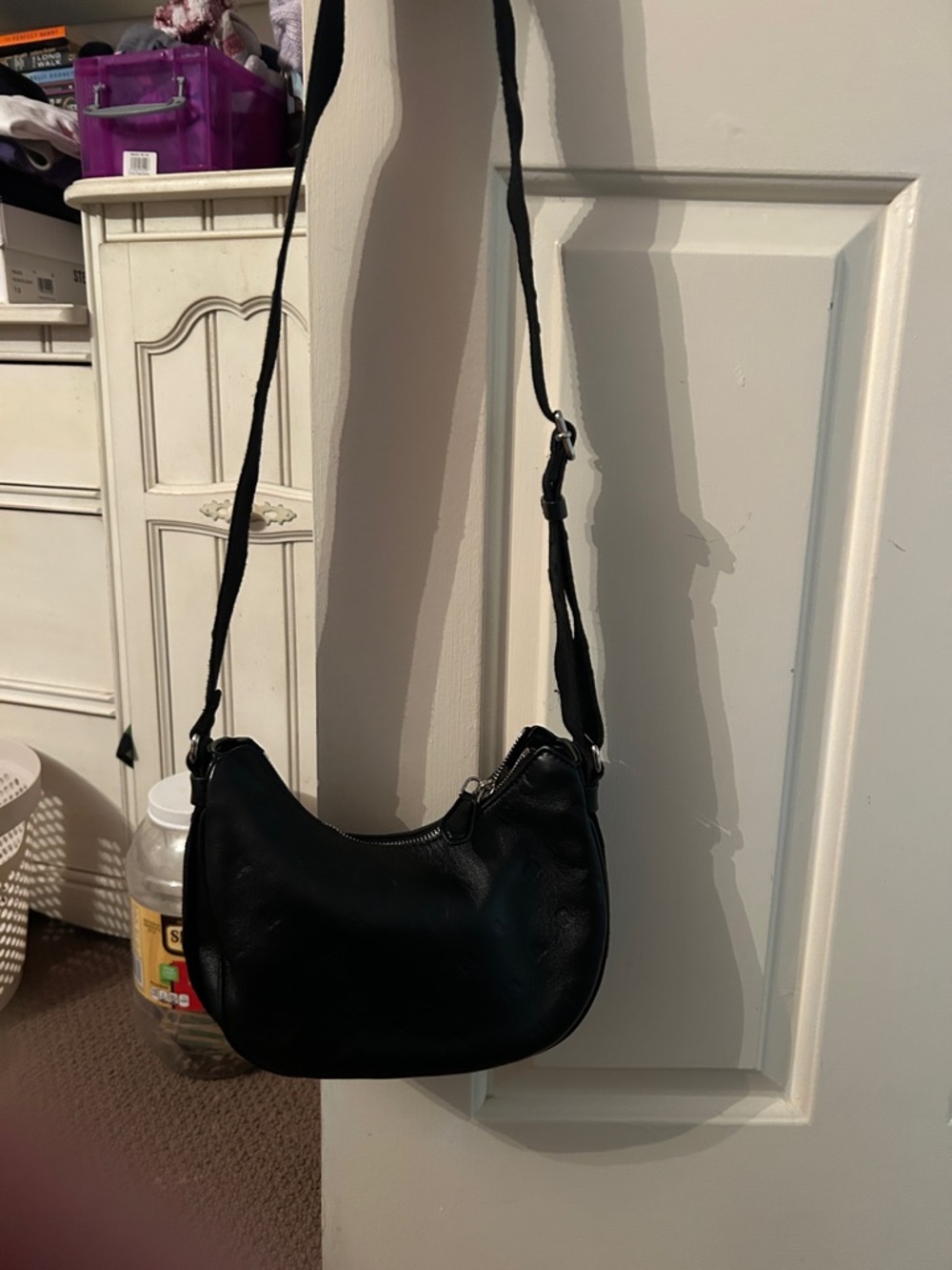 Marni Black Leather Crossbody Shoulder Bag
